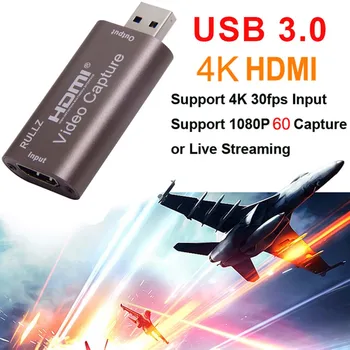 USB 3.0 Video capture card usb 3 4K HDMI vhod Igra Snemanje Polje za Računalnik Youtube OBS Živo Oddaja