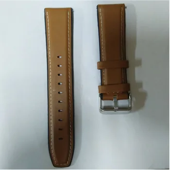 Usnje + Silikonski Watchband Za Amazfit GTR 47mm 42mm Bip/AMAZFIT Tempo Stratos 2 2s 3 Trak Pametno Gledati Band Zapestnica Correa