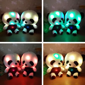 Ustvarjalne prižgejo LED Panda Bear Delfinov, Polnjene Živali, Plišastih Igrač Žareče Darilo za Otroke doma dekor rojstni dan