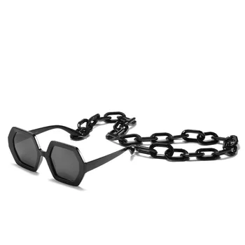 Verige pripomočki sončna Očala Octagonal sončna očala ženski modni retro očala