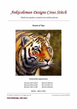 Vezenje Šteje Navzkrižno Šiv Kompleti Needlework - Obrti 14 ct DMC DIY Umetnosti Ročno izdelan Dekor - Leopard v Snegu