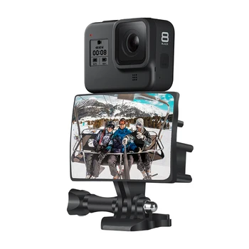 Vlog & Selfie Ogledalo za GoPro 8/7/6/5 OSMO SJCAM Akcijska Kamera HD Široko Angel Zaslon z bazo vijak preprosta povezava