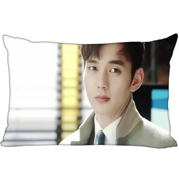 Vroče Koreja-Pop Meri Yoo Seung Ho Saten Prevleke 35x45cm (ena stran) Tiskani Zadrgo Svile PillowCover po Meri Logo darilo