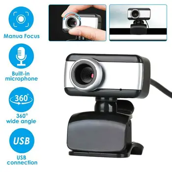 Vrtljiv USB2.0 HD Webcam 1080P Kamera Z Mikrofonom Za PC Prenosni ali Namizni Računalnik Brezžično Pribor Fotoaparati