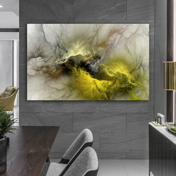 Wangart velikosti Zelena oblak Oljno Slikarstvo Stensko Sliko Za dnevno Sobo Platno Sodobne Umetnosti Plakat In Tiskanje