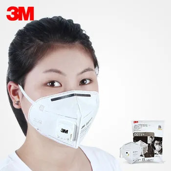 Wholesales 25pcs 3M 9501V 9501V+ Maska KN95 Delcev Zaščitni Respirator za Enkratno uporabo Maske Varnost Usta Masko z Ventilom