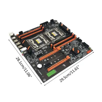 X99 Dual Server Matično ploščo Računalnika LGA2011-3 CPU Pomnilnik DDR4 Igra Mainboard