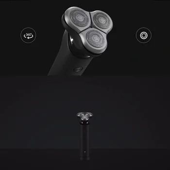 Xiaomi Mi Električni Brivnik S500, Maquinilla de Afeitar par Hombre, Recargable, Lavable, Cabezal 3D, 3 Cuchillas
