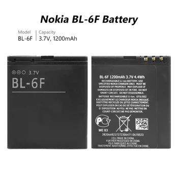 YCDC 3,7 V 1200mAh Original Litijeva baterija za ponovno Polnjenje 3,7 v bl6f BL-6F 'BL-6F' BL 6F ' Baterija Za Nokia N78 N79 N95(8G) 6788 6788I