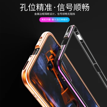 Za Huawei Honor X10 Primeru Aluminij Metal Odbijača Primeru Čast X10 Dvojno barve Kovinski Okvir Telefon Primeru HonorX10