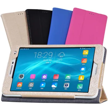 Za Huawei Mediapad T2 7.0 Pro PLE-703L PLE-701L Tablet Ultra Slim Svile Projekcijska Stojala PU Usnja, Kože Primeru Zajema Zaščitnik Vrečko