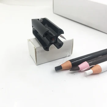 Črne Obrvi Svinčnik, Šilček Komplet Peeling Artefakt Microblading Trajno Ličenje Obrvi Svinčnik Za Ustnice Model Določanja Položaja Orodja