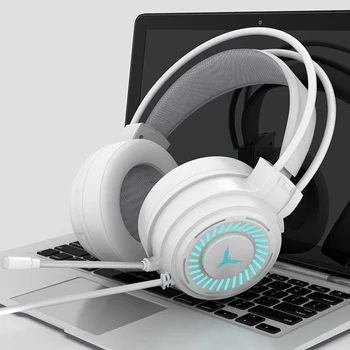 Žične Slušalke Gaming Slušalke Z Mikrofon, HD šumov Slušalke 3D Stereo Slušalke Za PC Gamer PS4 Xbox eno