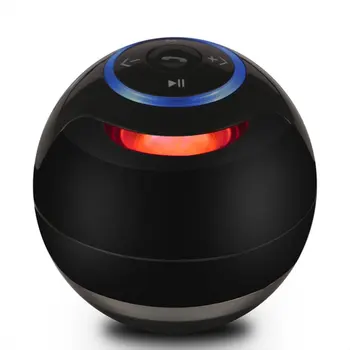 Žogo Bluetooth Zvočnik Z LED Light Prenosni Brezžični Mini Zvočnik Subwoofer Z Mic FM Pisanih Žogo s Svetlobo Zvočnik